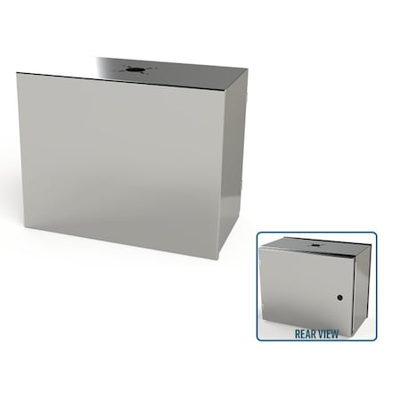 Saginaw Control & Engineering 1/4 Turn Latch Electrical Enclosures, 16 in H, 10 in D, 20 in W, NEMA 3R, 4, 4X, 12, 13 SCE-16HMI2010SSLP